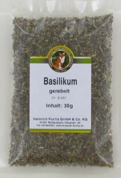 Basilikum, gerebelt, 30 g